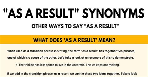 in result synonym|result in meaning.